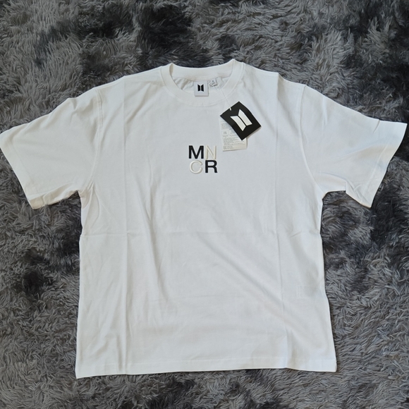 BTS Monocrome Official White T-Shirt - Picture 1 of 9